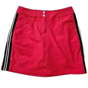 Slezenger Golf Skorts Red/black White Side Strip Size 0